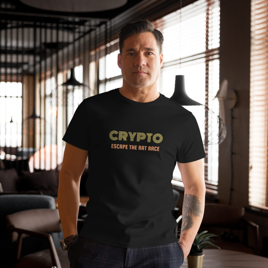 Crypto Escape the Rate Race || Men's Premium Cotton T-shirt