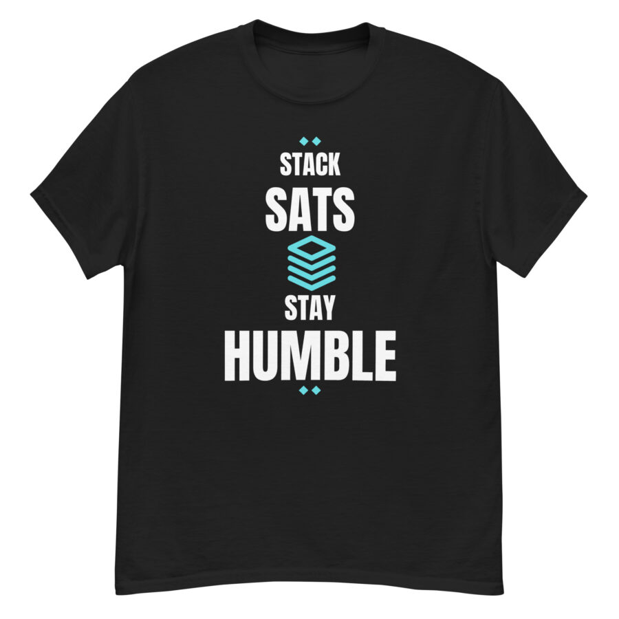 Stack Sats Stay Humble Men's Classic Crypto Tee - Image 2