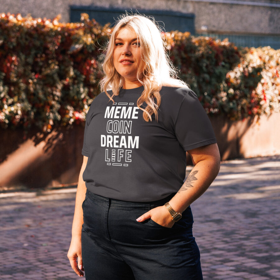 Meme Coin Dream Life || Women's Memecoin Themed T-shirt - Image 7