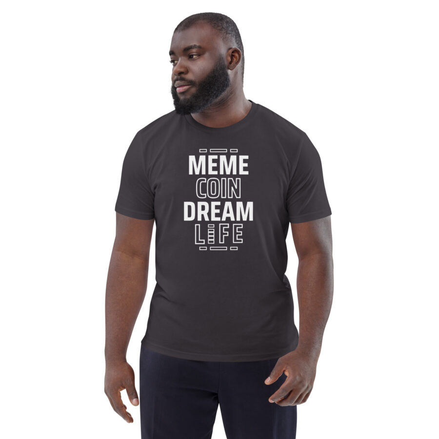 Meme Coin Dream Life || Men's Memecoin Themed T-shirt - Image 6