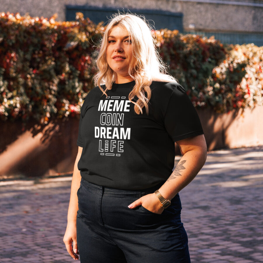 Meme Coin Dream Life || Women's Memecoin Themed T-shirt - Image 5