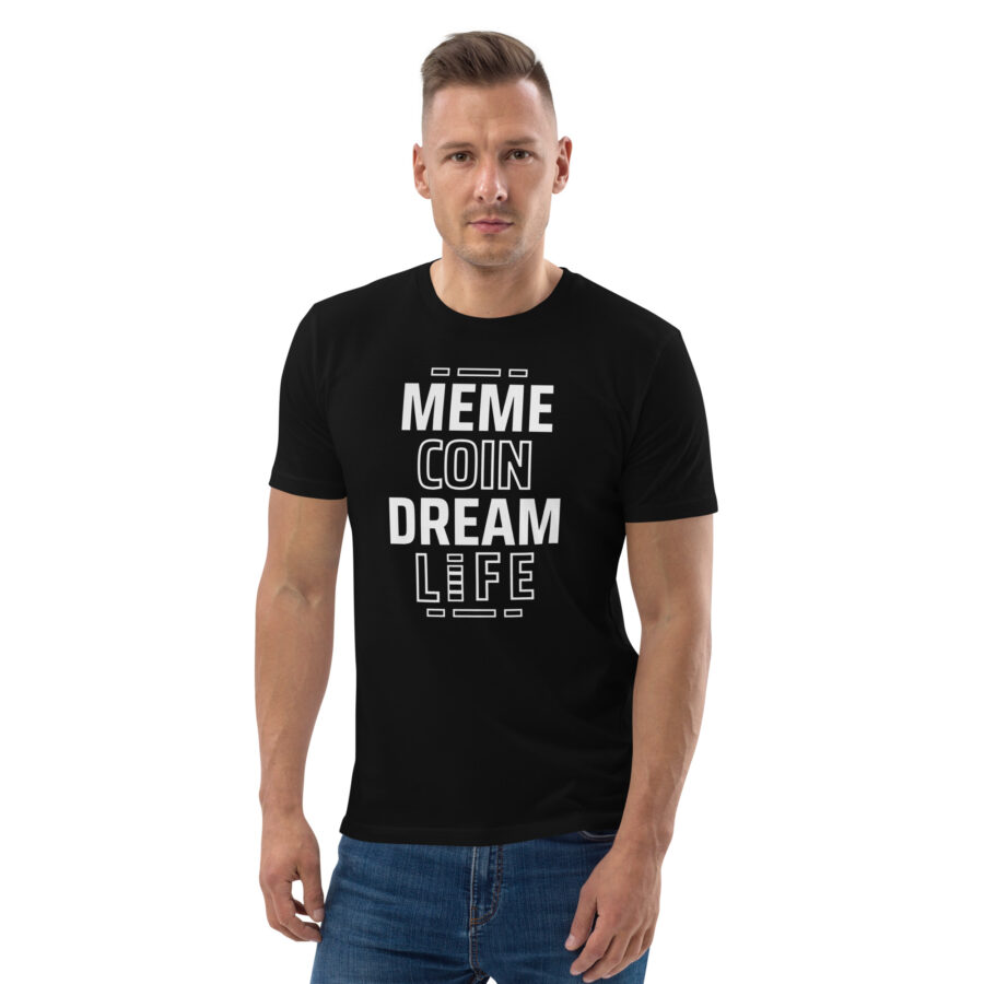 Meme Coin Dream Life || Men's Memecoin Themed T-shirt - Image 2