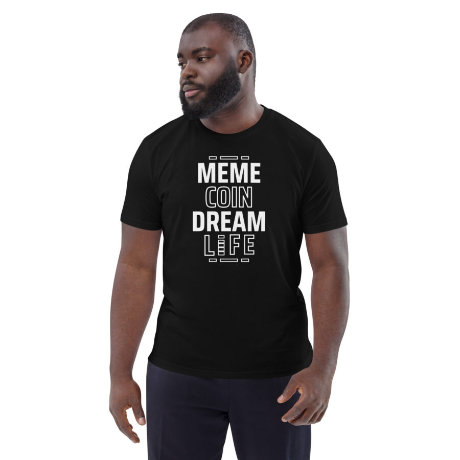 Meme Coin Dream Life || Men's Memecoin Themed T-shirt - Image 4