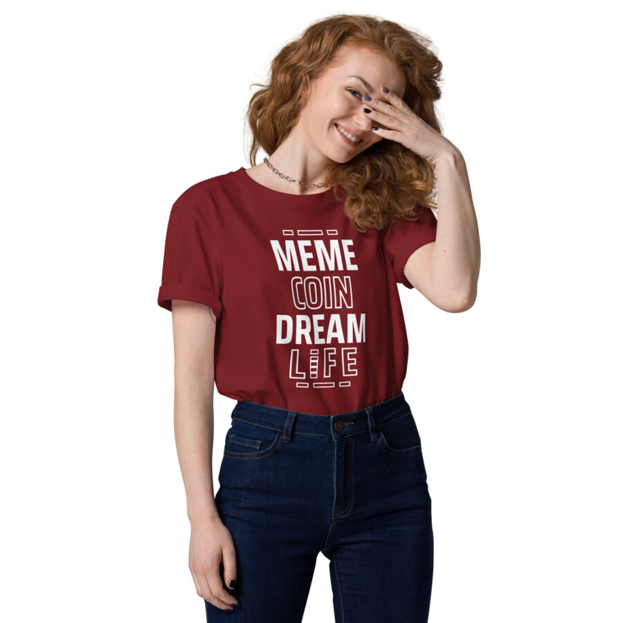 Meme Coin Dream Life || Women's Memecoin Themed T-shirt - Image 4