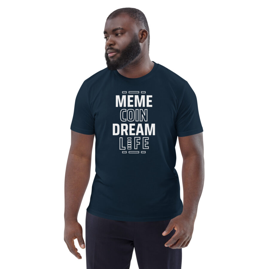 Meme Coin Dream Life || Men's Memecoin Themed T-shirt - Image 5