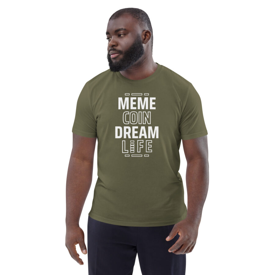 Meme Coin Dream Life || Men's Memecoin Themed T-shirt - Image 9