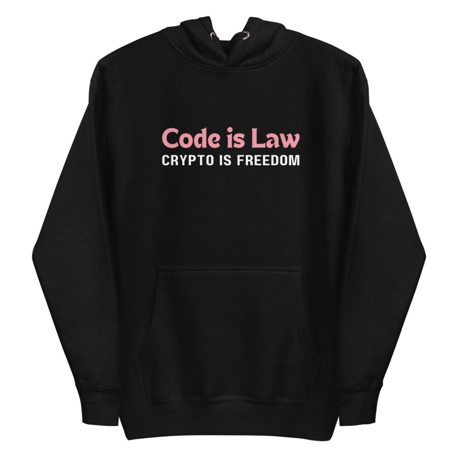 Code is Law Crypto is Freedom | Men's Crypto Hoodie