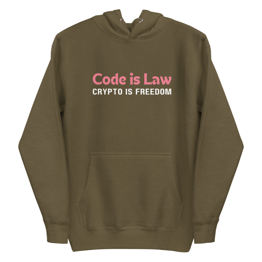 Code is Law Crypto is Freedom | Men's Crypto Hoodie - Image 8