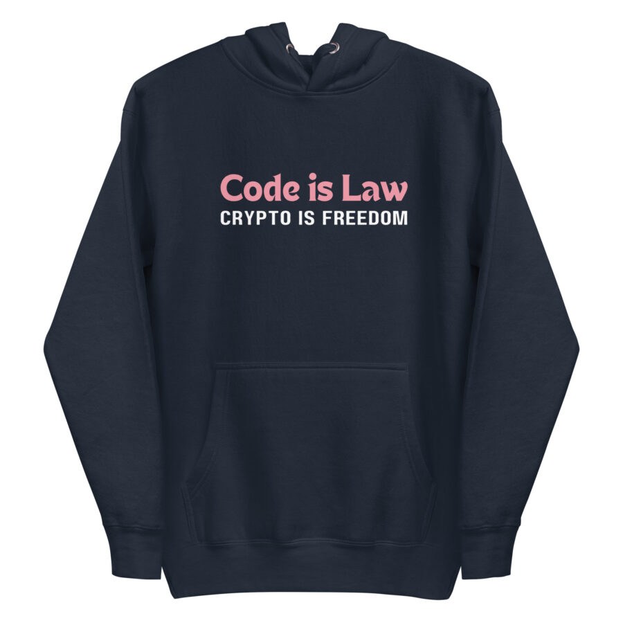 Code is Law Crypto is Freedom | Men's Crypto Hoodie - Image 4