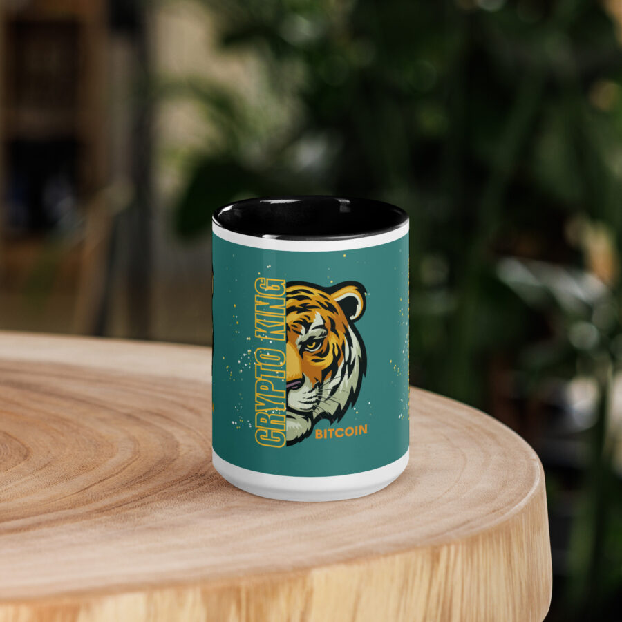 Crypto King Bitcoin Mug with Color Inside - Image 4