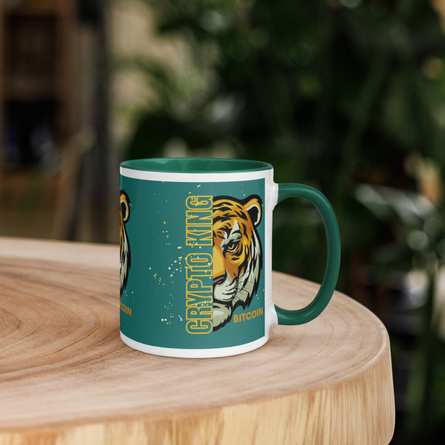 Crypto King Bitcoin Mug with Color Inside - Image 9