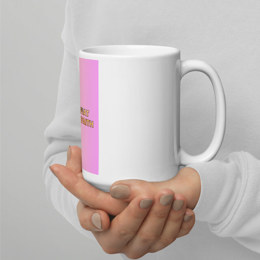 Bitcoin-0%fiat 100% faith | White Bitcoin Mug - Image 4